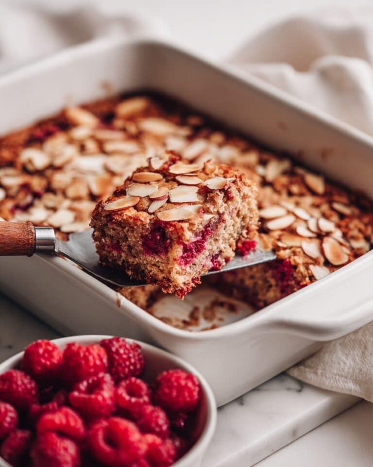 Easy Baked Raspberry Oatmeal (Healthy & One-Dish) Recipe