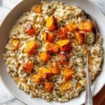 Baked Butternut Squash Farrotto with Cashew Cream Recipe