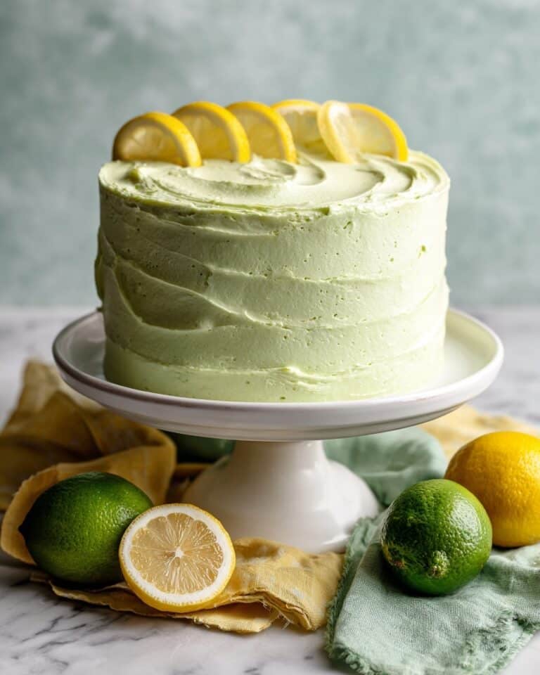 Lemon Lime Layer Cake with Bright Citrus Buttercream Recipe