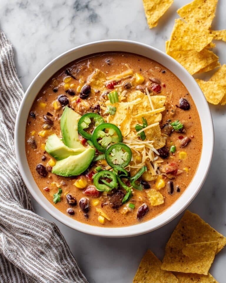 Creamy Vegetarian Tortilla Soup Recipe