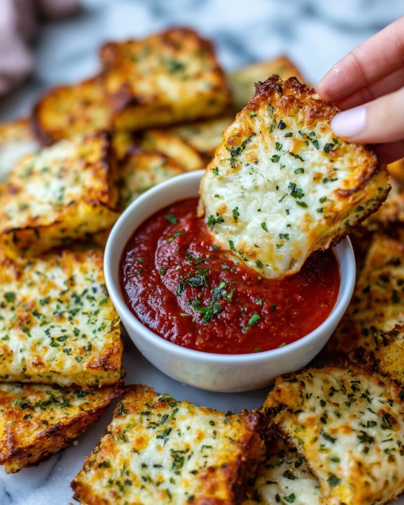 Cheesy Zucchini Breadsticks Recipe
