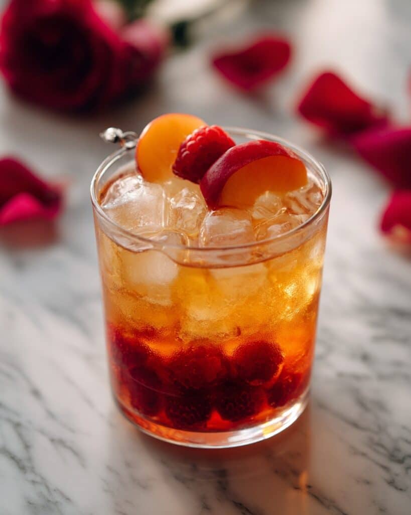 Bellini Peach Raspberry Iced Tea Recipe