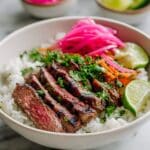 Skirt Steak Rice Bowls with Chimichurri Sauce Recipe
