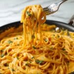 Roasted Red Pepper & Goat Cheese Alfredo Recipe