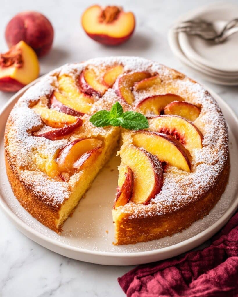Fresh Peach Cake Recipe