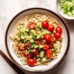 Cold Tomato Noodles with Smashed Cucumber Recipe