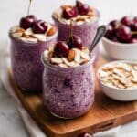 Easy Cherry Overnight Oats with Chia Seeds Recipe