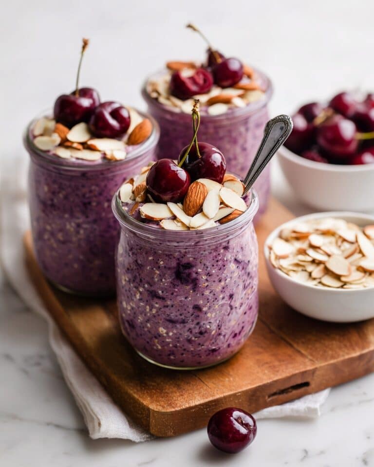 Easy Cherry Overnight Oats with Chia Seeds Recipe