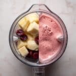 Simple Cranberry Smoothie with Fresh or Frozen Cranberries Recipe