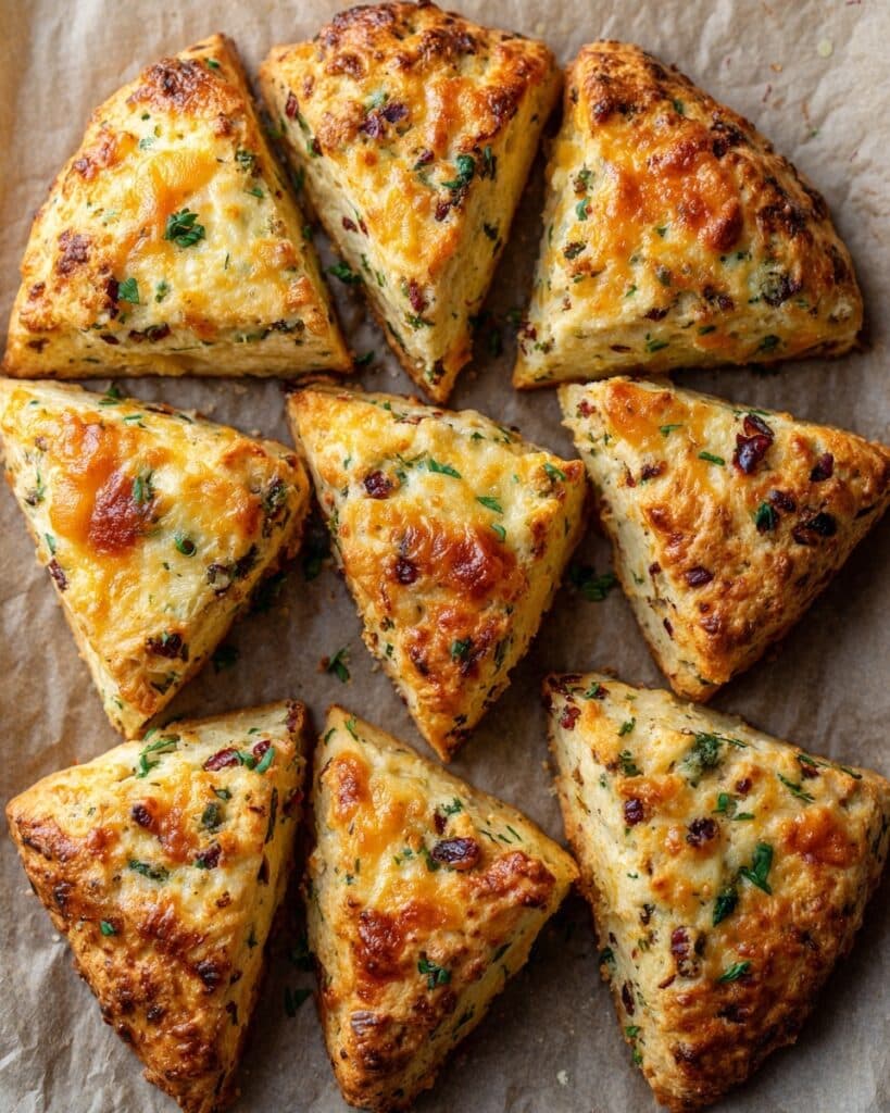 Zucchini Bacon Cheddar Scones Recipe
