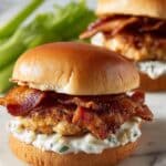 Cheddar Ranch Chicken Burgers Recipe
