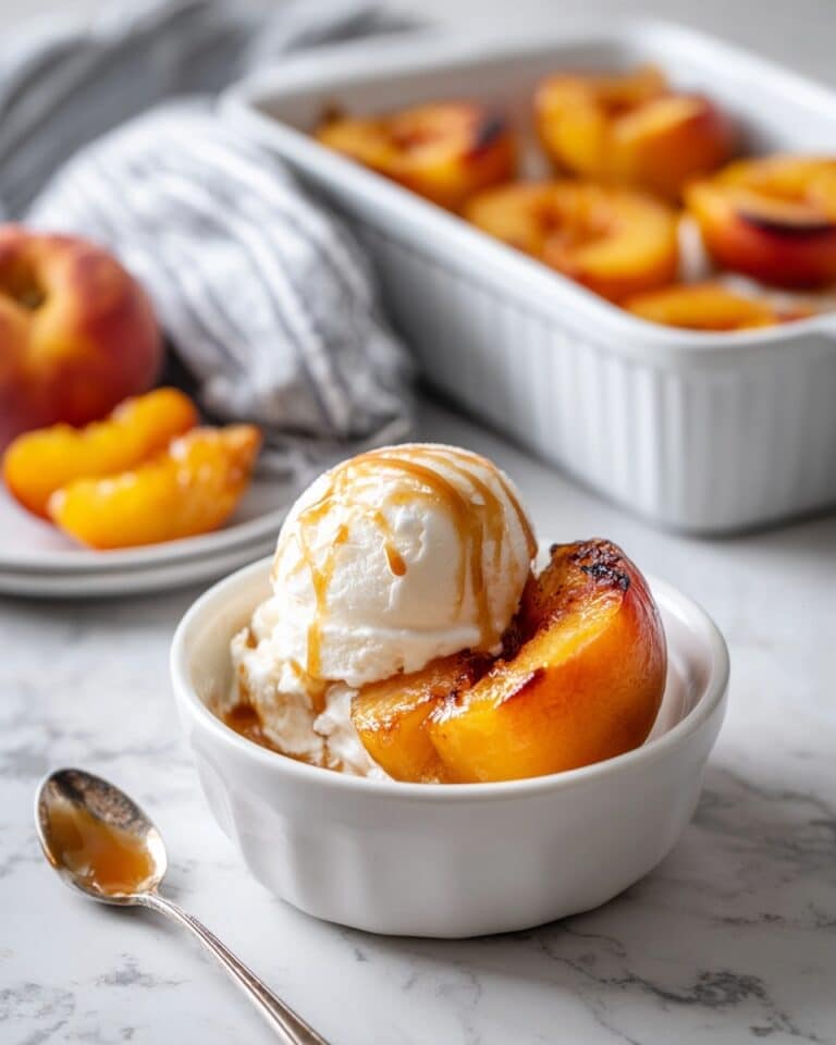 Cinnamon Sugar Baked Peaches Recipe