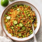 Crispy Rice Salad with Easy Ginger Dressing Recipe