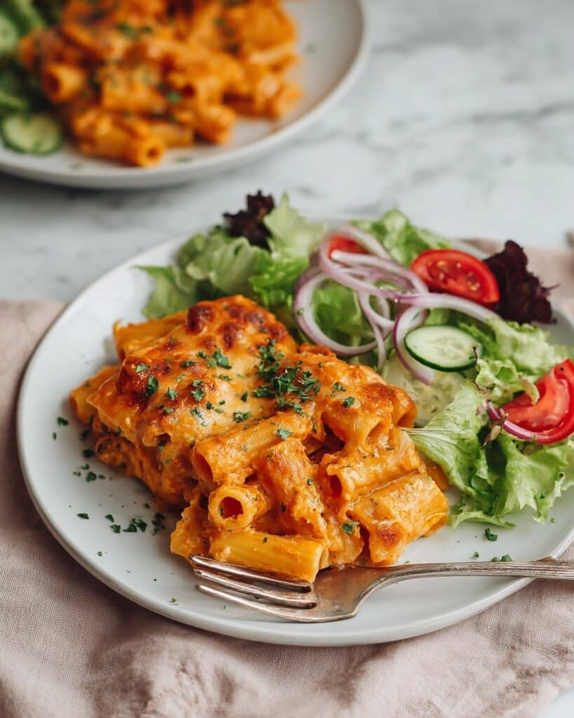 Cheesy Pumpkin Ricotta Pasta Bake Recipe