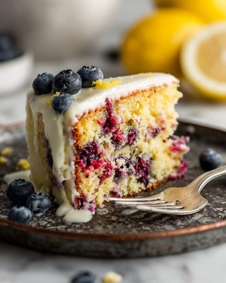 Lemon Blueberry Zucchini Bread with Lemon Glaze Recipe