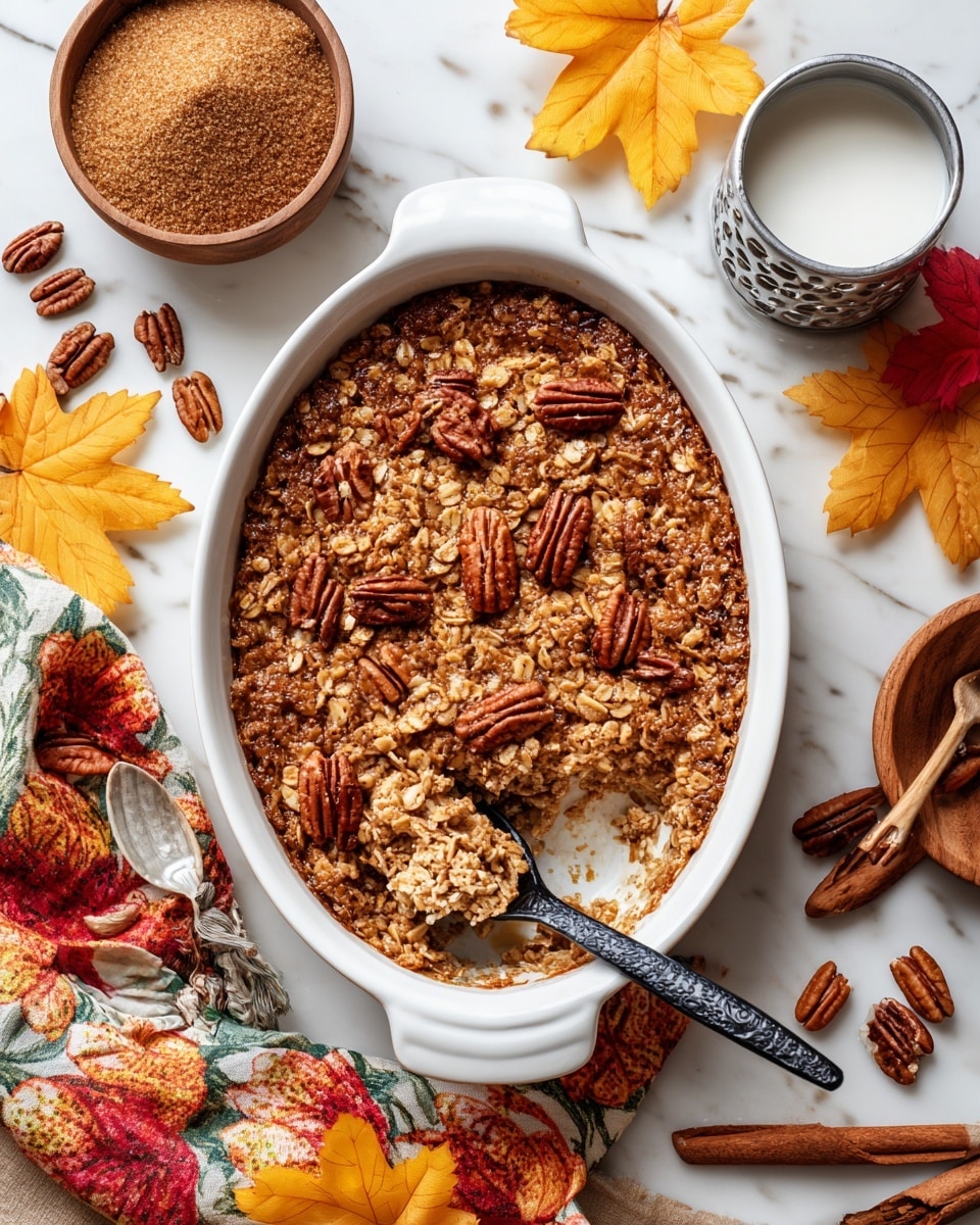 A white bowl filled with chunky granola mixed with pecans, showing a mix of golden brown and nutty textures as the bottom layer. A woman's hand pours creamy milk from a small metal pitcher onto the granola, creating a soft white layer that contrasts with the crunchy, textured granola and nuts below. A spoon rests inside the bowl beside the granola. The background has a white marbled texture, with some blurred colorful elements in the distance. photo taken with an iphone --ar 4:5 --v 7