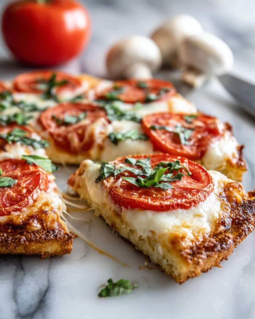 15 Minute Easy Margherita Flatbread Pizza Recipe