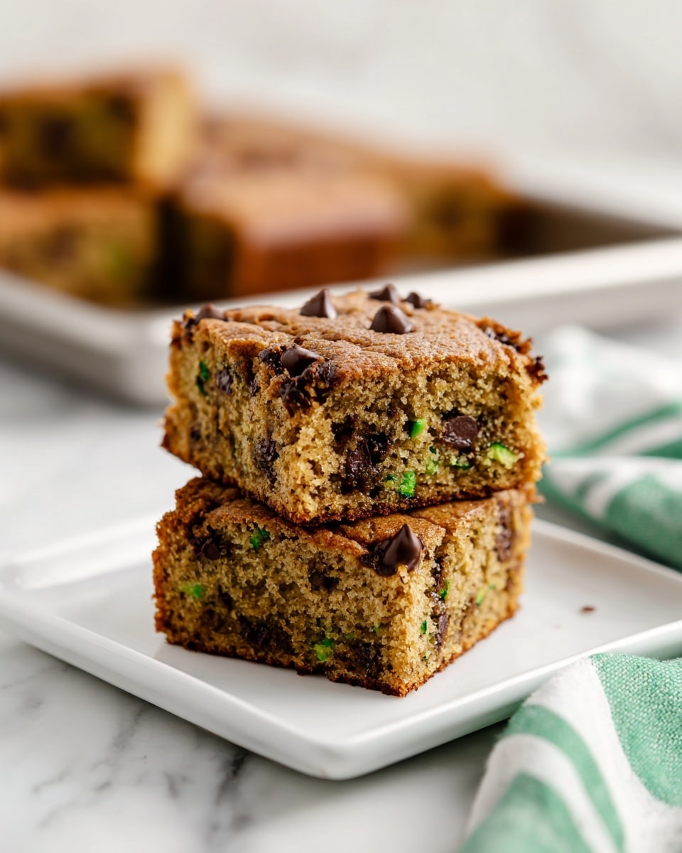 Chocolate Chip Zucchini Bars Recipe