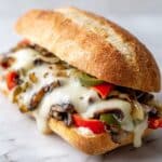 Veggie Portobello Cheesesteak Sandwich Recipe