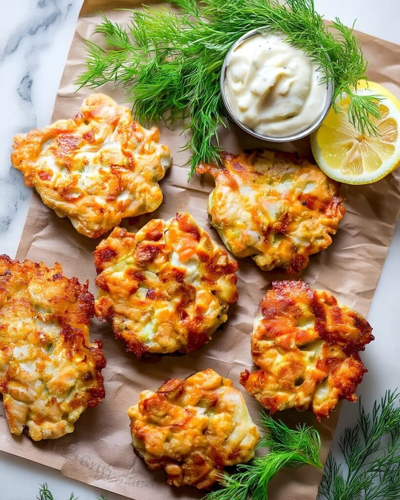 Cheesy Chicken Fritters Recipe