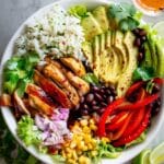 Fajita Chicken Burrito Bowl Recipe