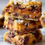 Salted Caramel Chocolate Chip Cookie Bars Recipe