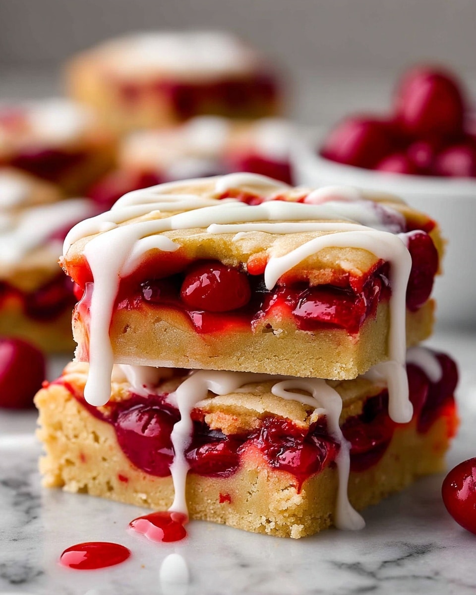 Easy Cherry Pie Bars Recipe