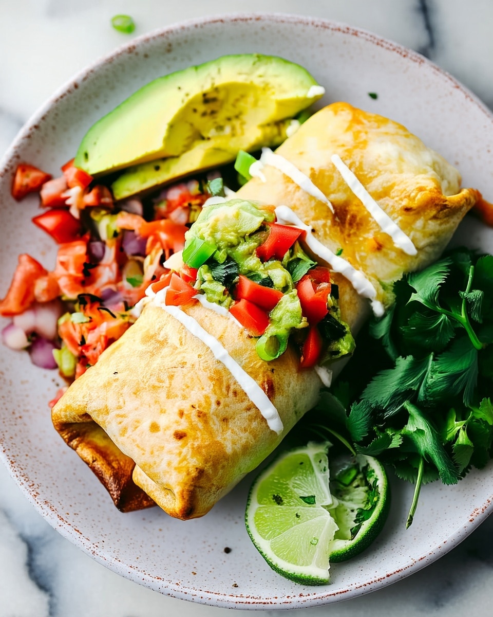 Baked or Pan-Fried Chicken Chimichangas Recipe