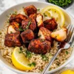 Blackened Air Fryer Salmon Bites Recipe