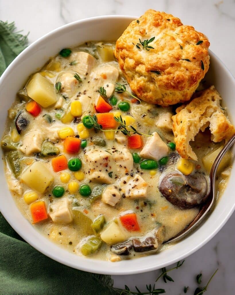 Creamy Chicken Pot Pie Soup Recipe