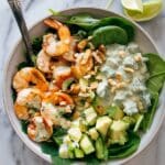 Shrimp and Avocado Salad with Miso Dressing Recipe