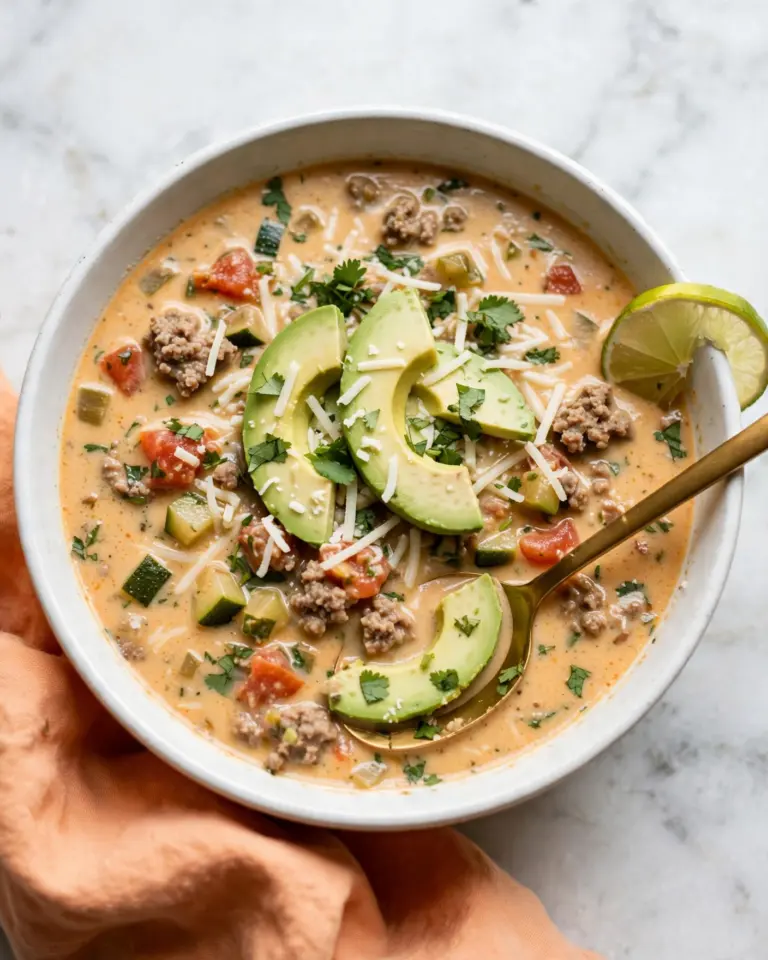 Creamy Taco Soup (Low Carb/Keto) Recipe