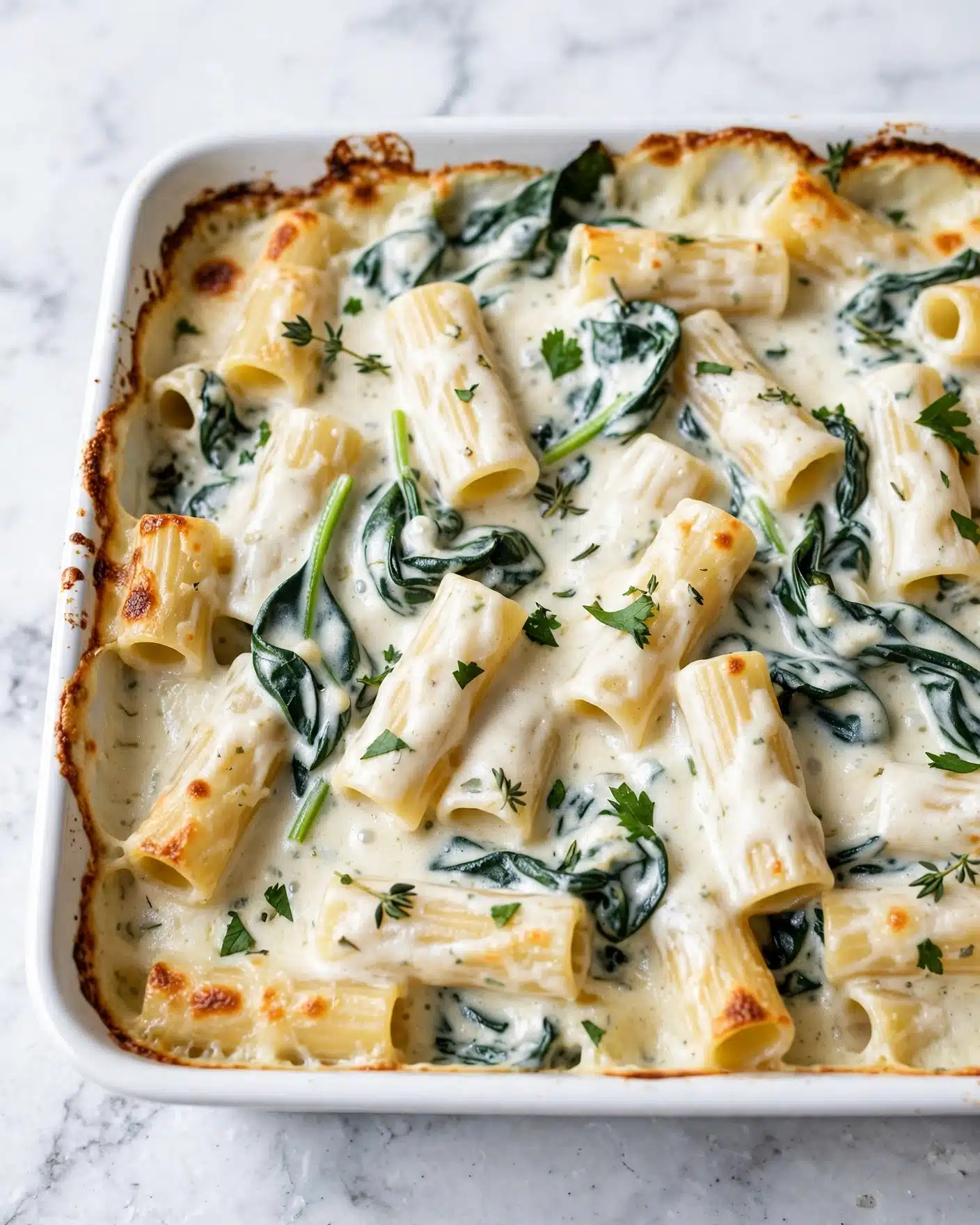 Recipe Using Up Ricotta Easy Baked Spinach and Ricotta Pasta | Creamy & Cheesy Comfort